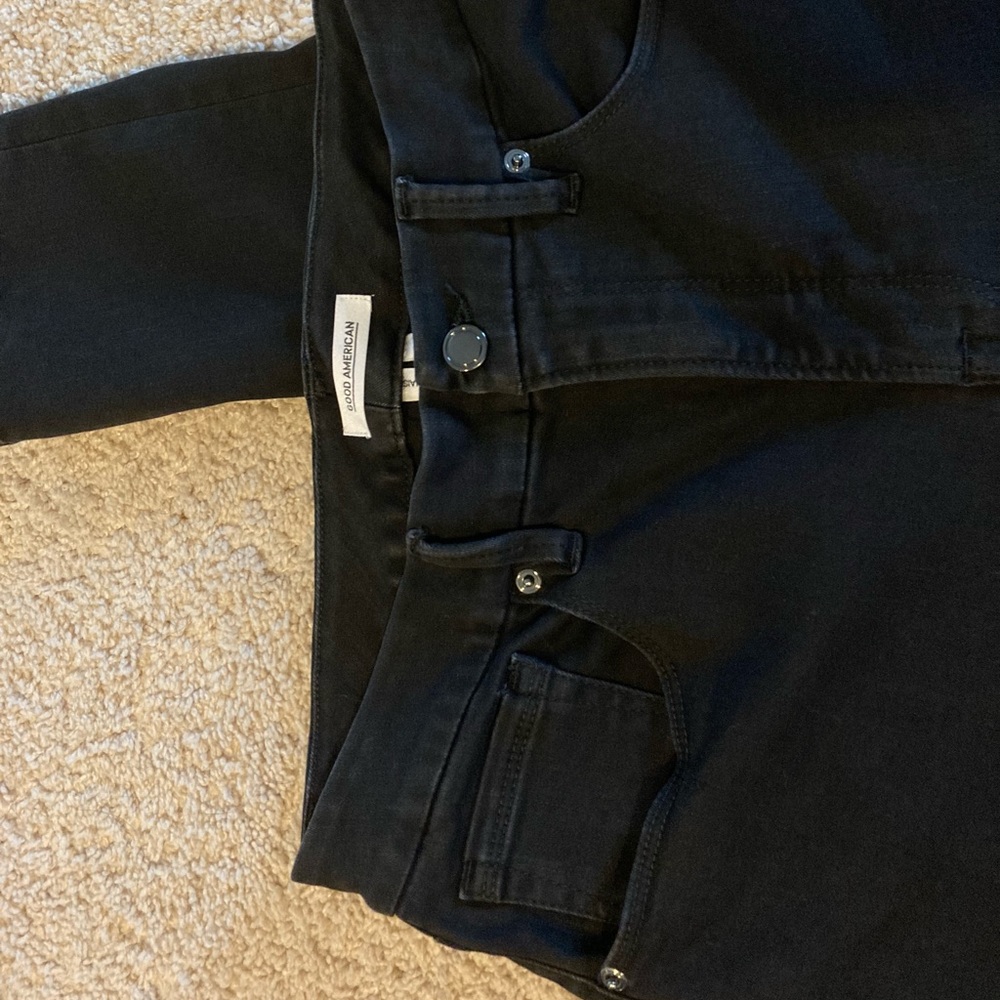 GOOD AMERICAN, GOOD WAIST, Black pants, SIZE 14 - Picture 5 of 16